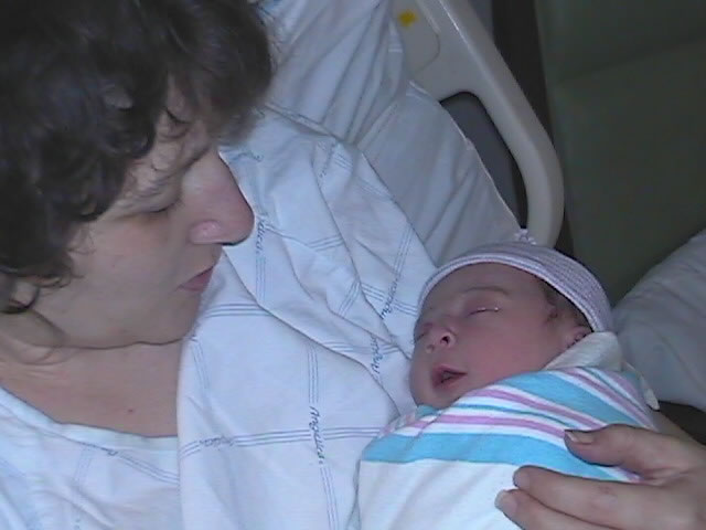 Heather with her mommy